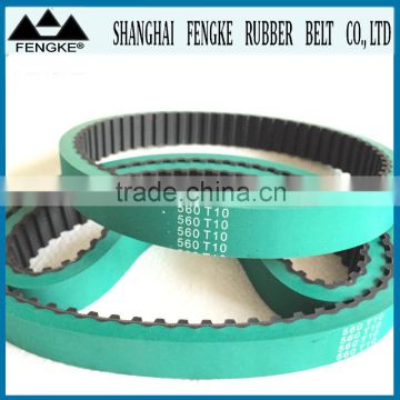 Green Rubber Coating Synchronous Belts(Hardness=45 Section T10)