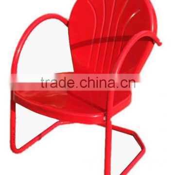 rolling swing metal chairs