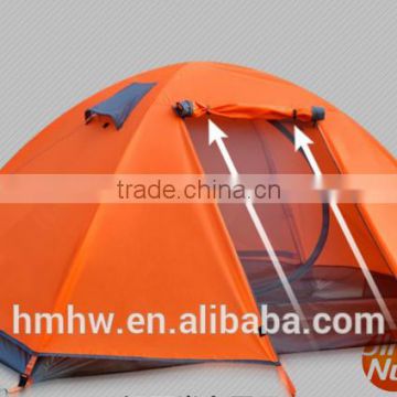 2 person double layers aluminum pole camping tent