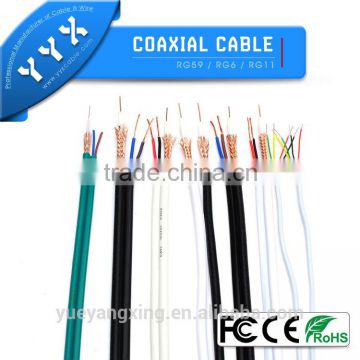 YYX Siamese cable RG6 with power conductor cu PVC shield