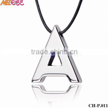 high quality letter A tungsten pendant jewelry