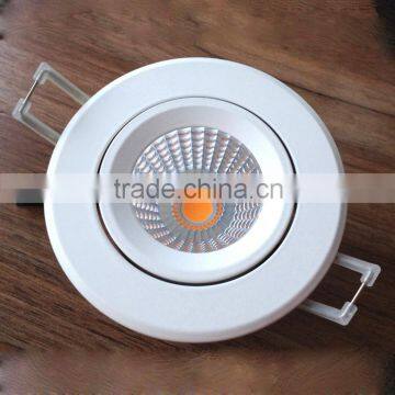 Promotion sales ip44 5w cob led downlight with super bright leds