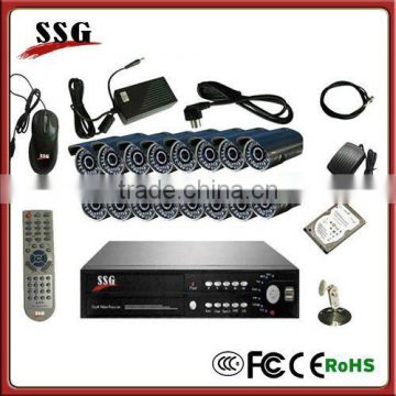 CCTV DVR Recorder system and GSM alarm system two-in-one kit
