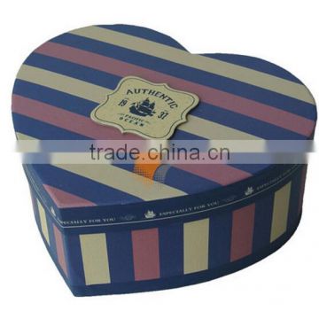 Customized Heart Paper Box for wedding gift flower candy packing