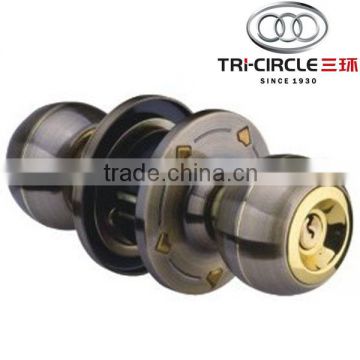 Tri-Circle Cylindrical round Knob door Lock SP5588-AB