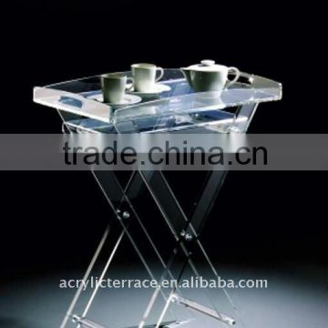 Manufacturing Frosted Perspex/Acrylic Folding Table