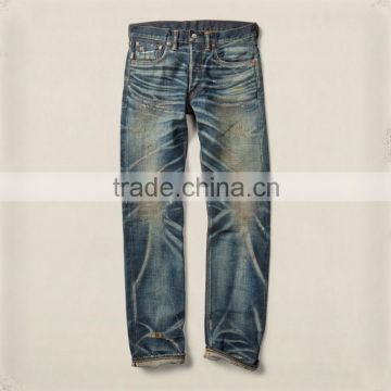 Biker Jeans Blue Denim jeans pantalon (LOTK024)