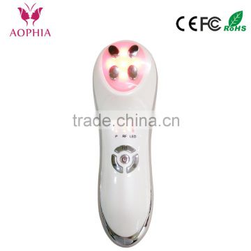 EMS & Led light therapy facial beauty equipment with Electroportion, LED, EMS and RF face
