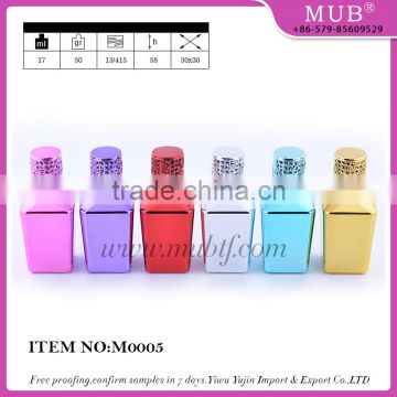 M0005 roll bottle glass bottle aluminum perfume bottle wholesale