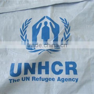 Hot selling relief tarpaulin, UN purchasing tarpaulin, covering refugee tapaulin