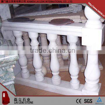 Nature stone absolute white stone baluster stair railings