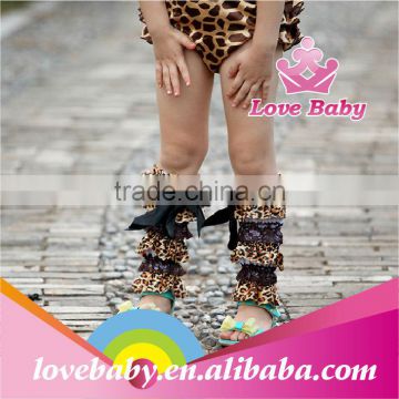 Wholesale fashion Sexy Leopard satin kids leg warmers