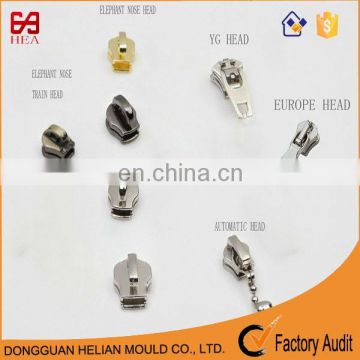 Different kinds of high quality plated metal zipper slider with custom logo
