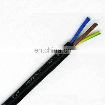 Europe VDE standard Power Cable Rubber Sheath Cable H07RN-F 3G1.5