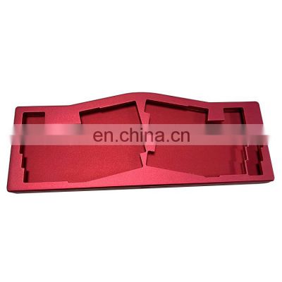 Custom color red anodizing Aluminum Mechanical Cnc Keyboard Aluminum Stainless Steel keyboard case