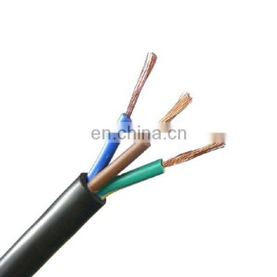3 Cores 0.75/1.0/1.5/2.5mm Flexible Wire RVV Electric Cable