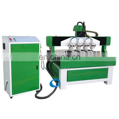 China Price Multi Head Rotary 4 Axis automatic 3d engraving machine cnc router wood carving machine
