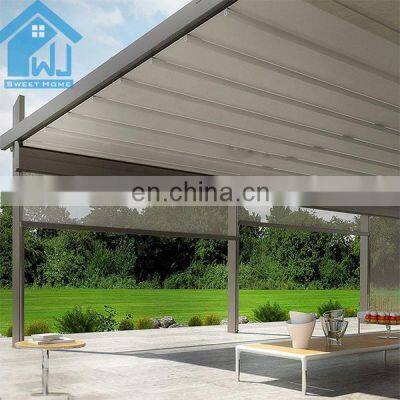 Wind Resistant Waterproof PVC Fabric Retractable Roof Systems with Side Screen
