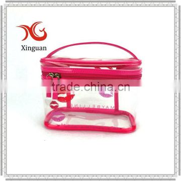 manufacture recyclable cosmetic zipper EVA clear bag
