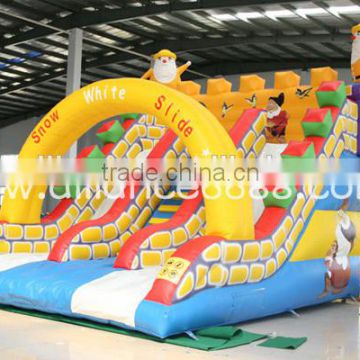 outdoor inflatable snowwhite pvc water slide for sale 6x5m inflatable 0.55mm pvc water slide cheap inflatable water slide
