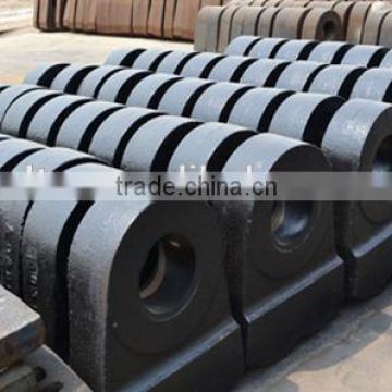 Bimetal sand casting hammer head products for crusher