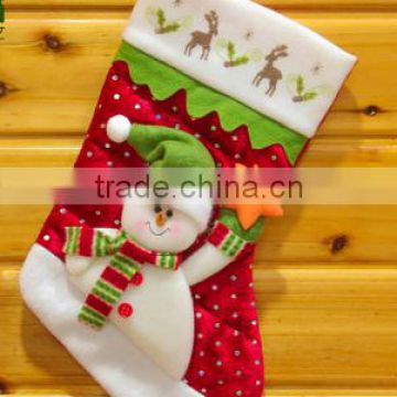 Xmas snowman hanging Christmas socks decoration