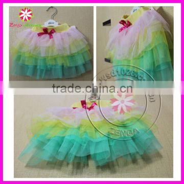 Multi color layered tulle tutus for girls