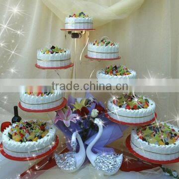 Multi-tier luxurious acrylic cake cake stand for home/party/hotel/banquet/wedding decoration (cake stand 5)                        
                                                Quality Choice