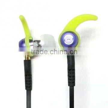 New Purple FT-882 Sport V4.1 Stereo Bluetooth Earphone with Yellow Stabilizer