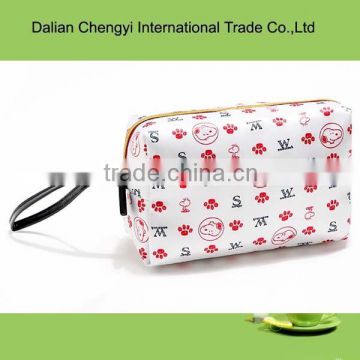 Low toxicity simple promotional women polyester chic Cosmetic Bags