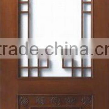 Luxury Chinese Design Glass Doors Wooden DJ-S516