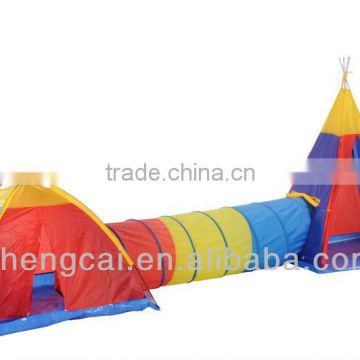 children tent and indian tent with Tunnel Play tent