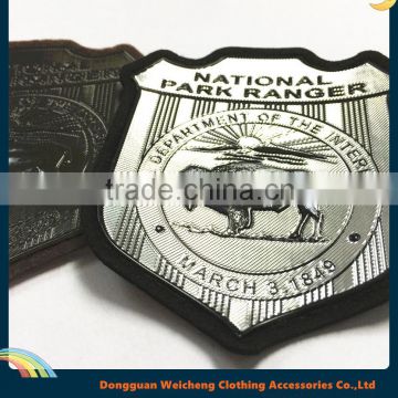 Garment 3d embossed silicone rubber patch for clothing