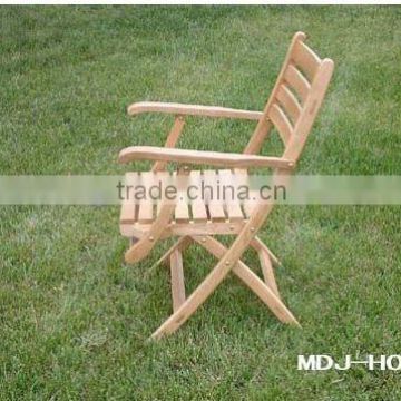 solid wooden beach folding chair