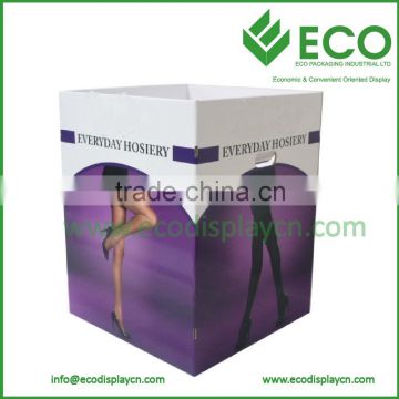 Custom Retail Promotion Pop Cardboard Corrugated Paper Dump Bin for Socks