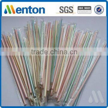 2015 new design hot sale striped hard plastic water bottle flexible straw wrap film