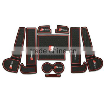 Alibaba car mat customize accepted non slip pads for Audi A6L 2012-2014 9pcs/set