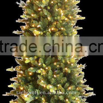 7FT PVC/NEEDLE/PE MIXED PRE-LIT CHRISTMAS TREE