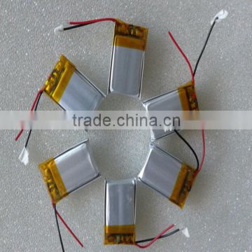 061213 small Lipo battery 50mAh 3.7V rechargeable ultra thin lithium polymer battery
