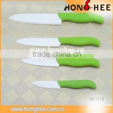 2015 Hot Sale Low Price Green Ceramic Knife Set