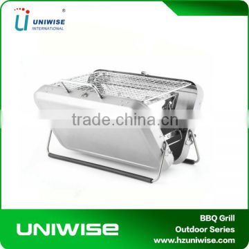Suitcase Rectangular Stainless Steel For Camping Barbecue Grill