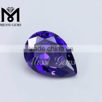 Hot sell Good Quality Pear Violet CZ Gem Prices
