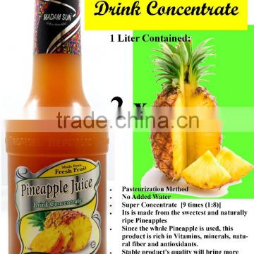 Premium Pineapple Juice Drink Concentrate