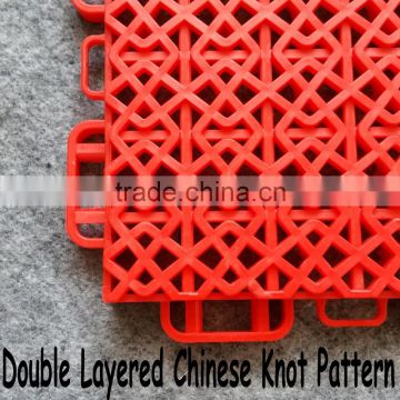 Thicken double layered Chinese Knot Pattern assemble floor