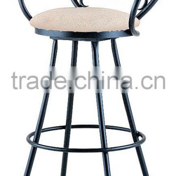 wrought iron bar chair
