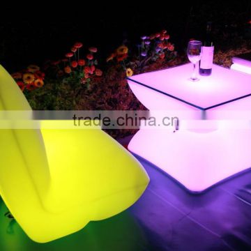 Modern fashion design Luxury L shape led bar sofa, led illuminated furniture