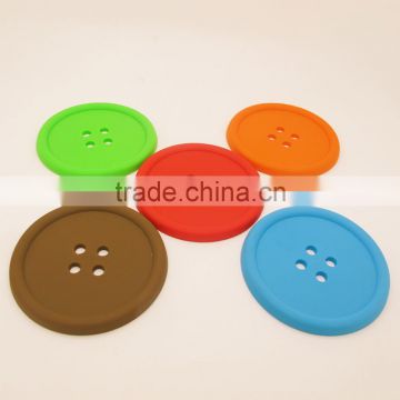 Fashion hot sales funny pvc cup mat/coffee cup mat/silicone cup mat