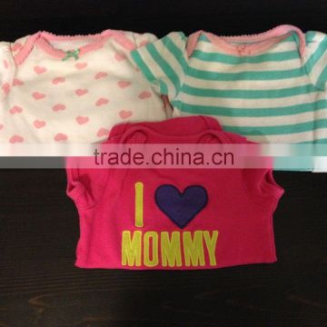 I Love mommy Baby Girl Bodysuits Rompers