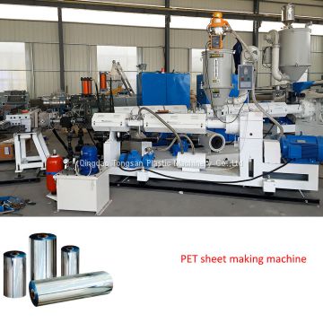 2017 hot selling single screw extruder design PET sheet extrusion machine