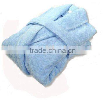 100% cotton shawl collar terry bathrobe